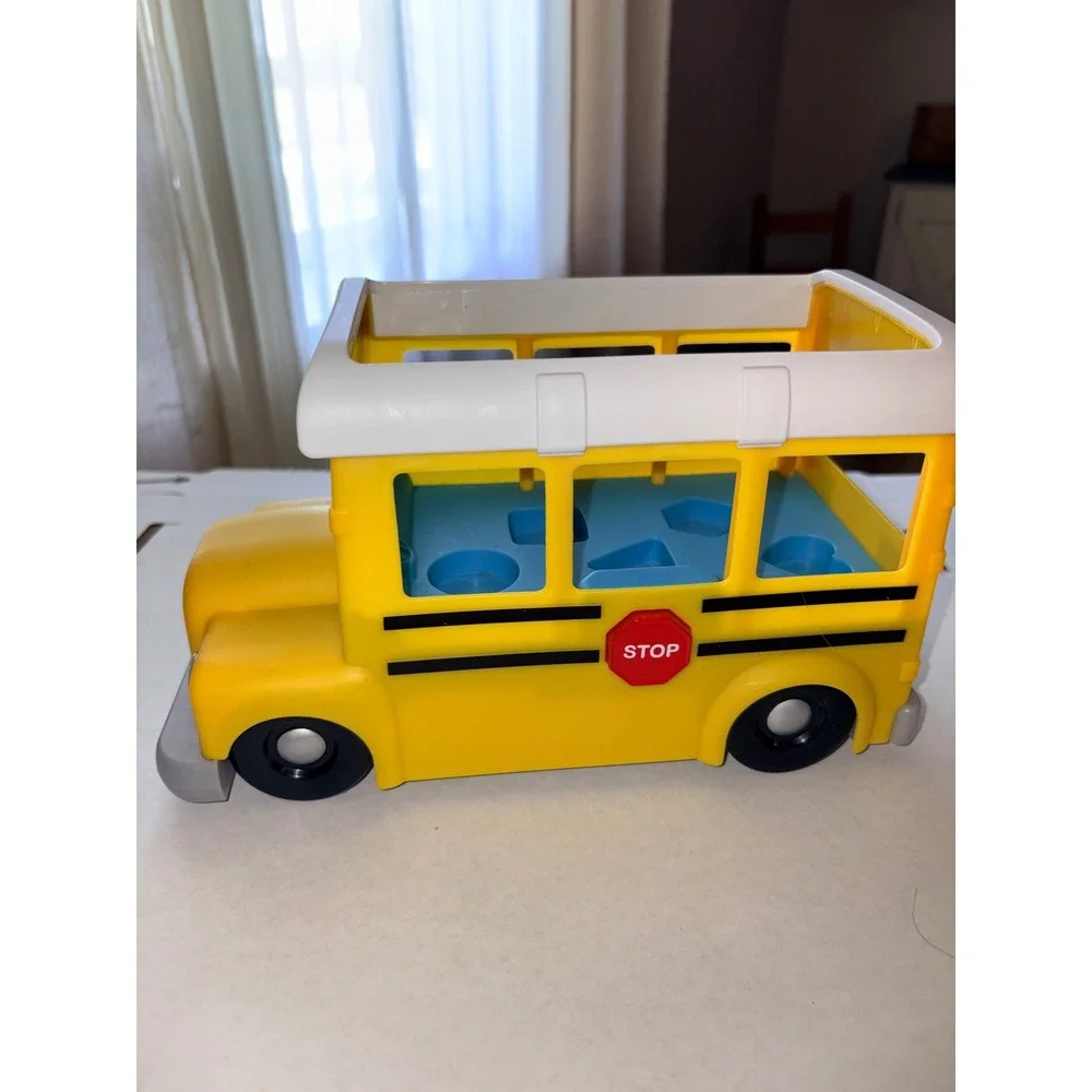 CoComelon Musical Yellow School Bus Shape Sorter Toy Jada Toys‎ Moonbug 33727